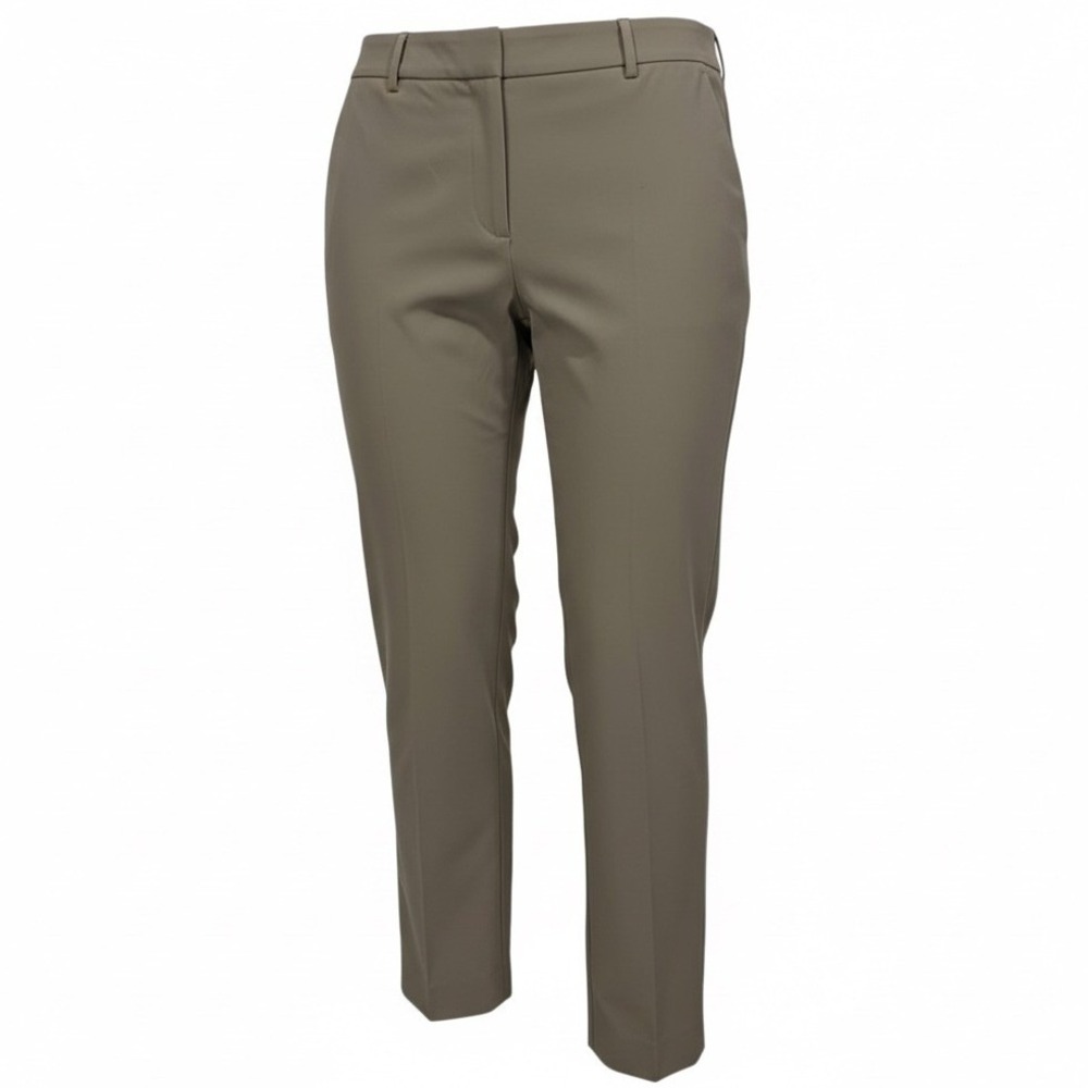 H&M Dress Pants Women Size 8 Taupe Khaki‎ High Rise Tapered Ankle Trousers